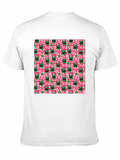 Abstract Crown Graphic Tee - Funky Style