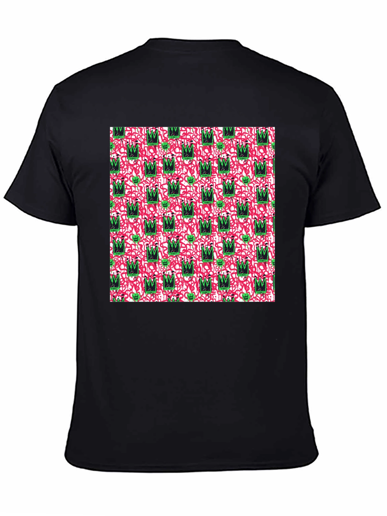 Abstract Crown Graphic Tee - Funky Style