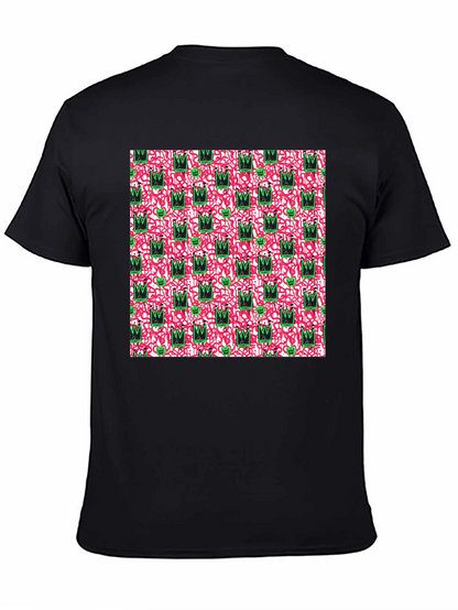 Abstract Crown Graphic Tee - Funky Style