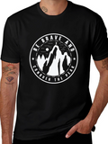 Brave Peak Conquer T-Shirt | Mountain Adventure Tee