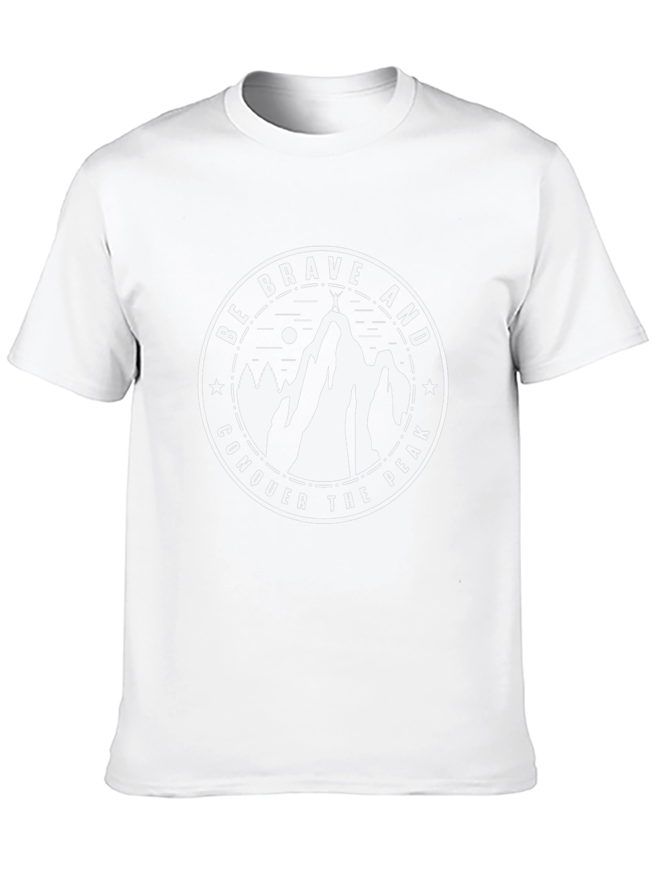 Brave Peak Conquer T-Shirt | Mountain Adventure Tee