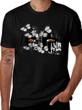 Butterfly & Eye Graphic Black T-Shirt