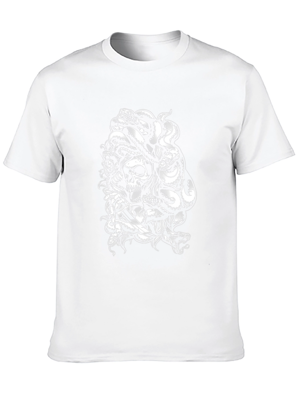 Skull & Snake Graphic Tee - Edgy Black T-Shirt