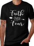 Faith Over Fear Graphic Tee - Inspirational T-Shirt