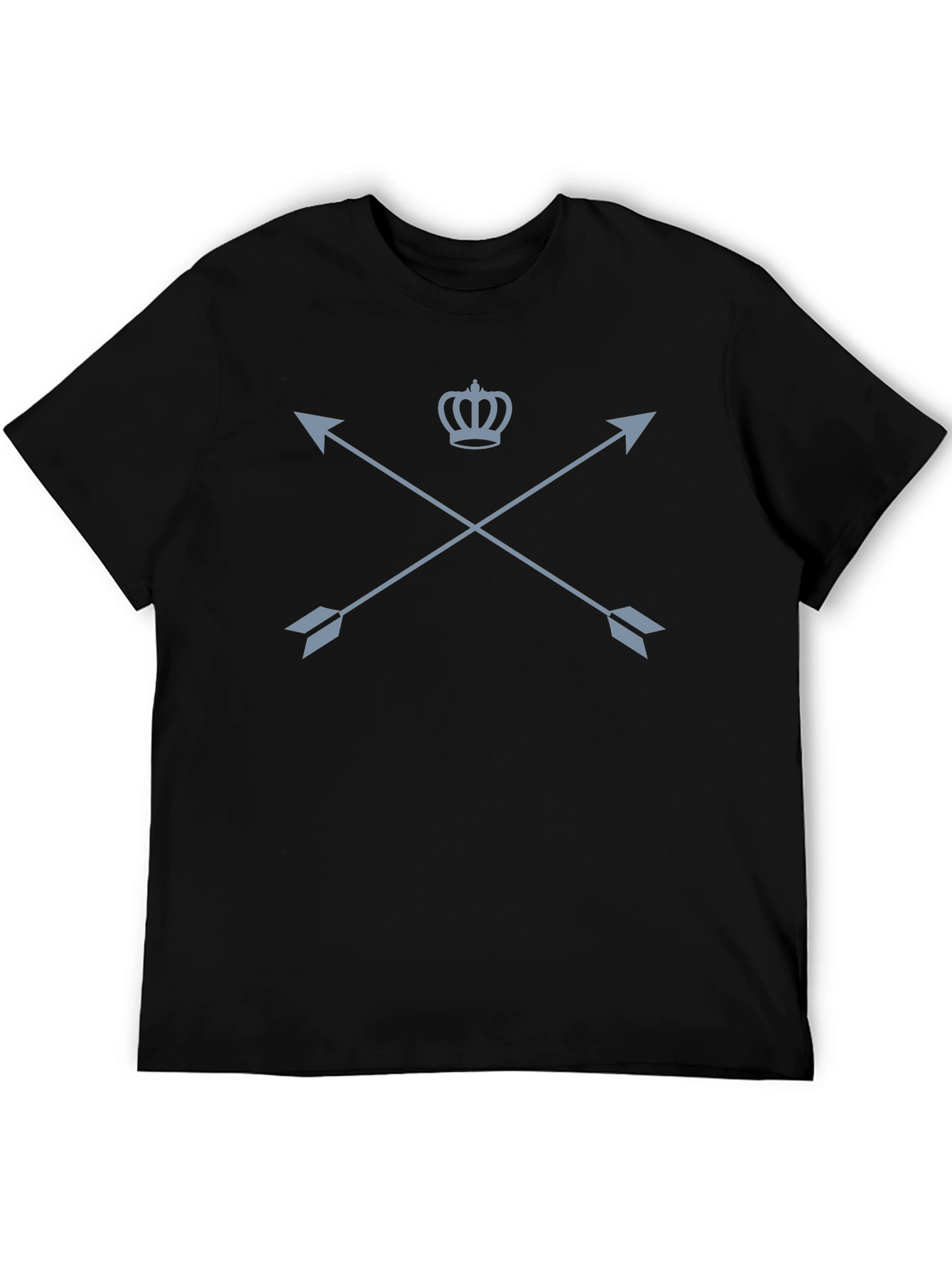 Crown & Arrow Graphic Tee - Black Casual Shirt