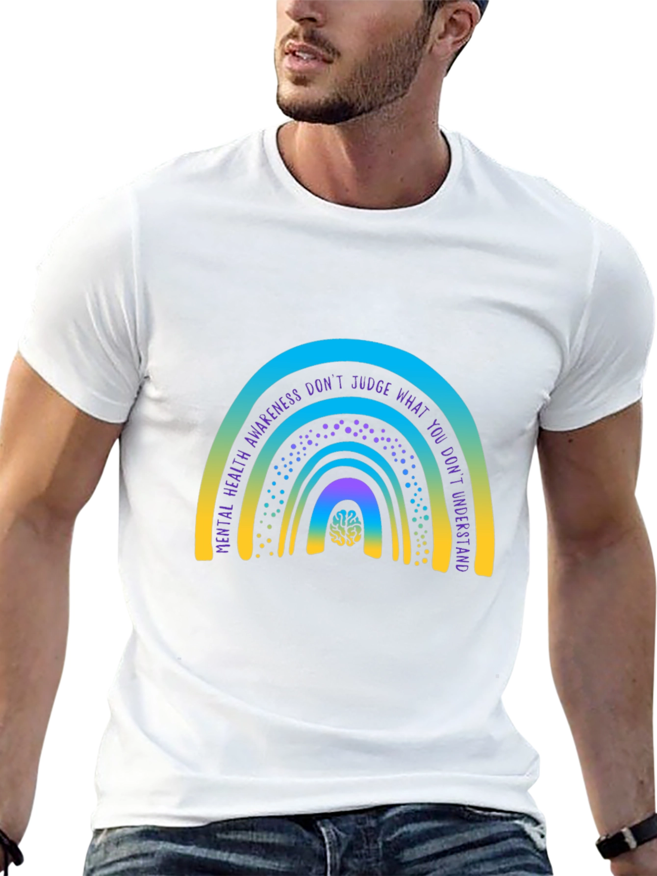 Mental Health Awareness Rainbow T-Shirt