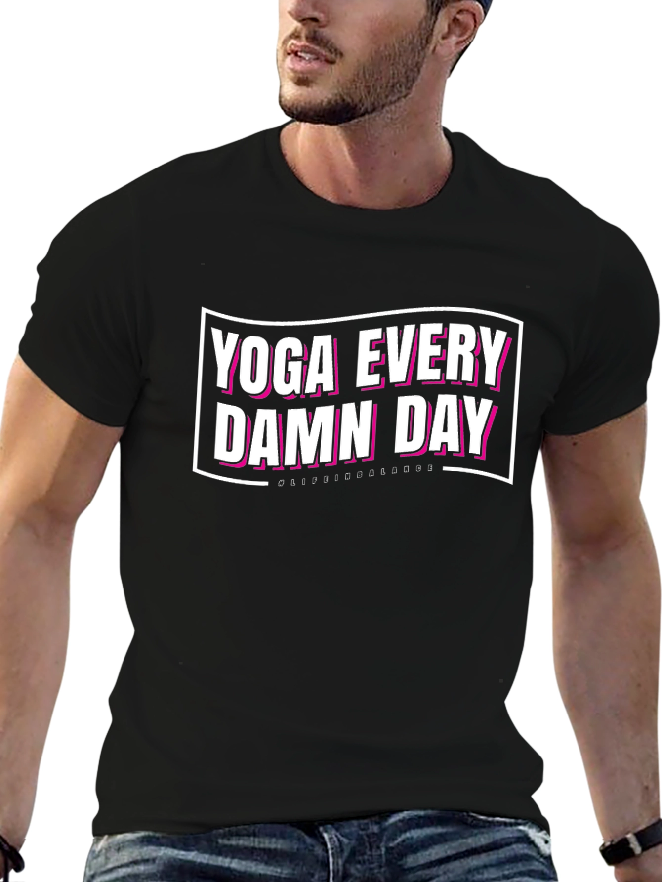 Yoga Every Damn Day Graphic T-Shirt