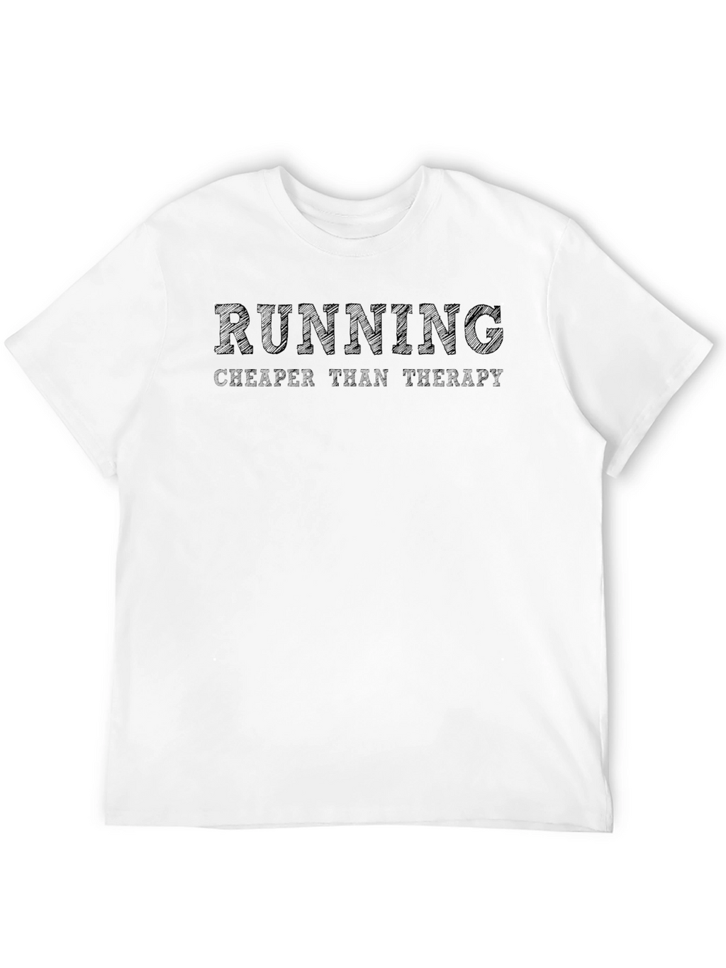 Running Cheaper Than Therapy T-Shirt - Black