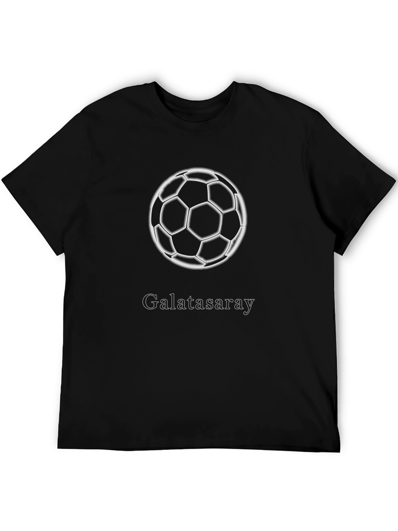 Galatasaray Soccer T-Shirt - Black Crew Neck Tee