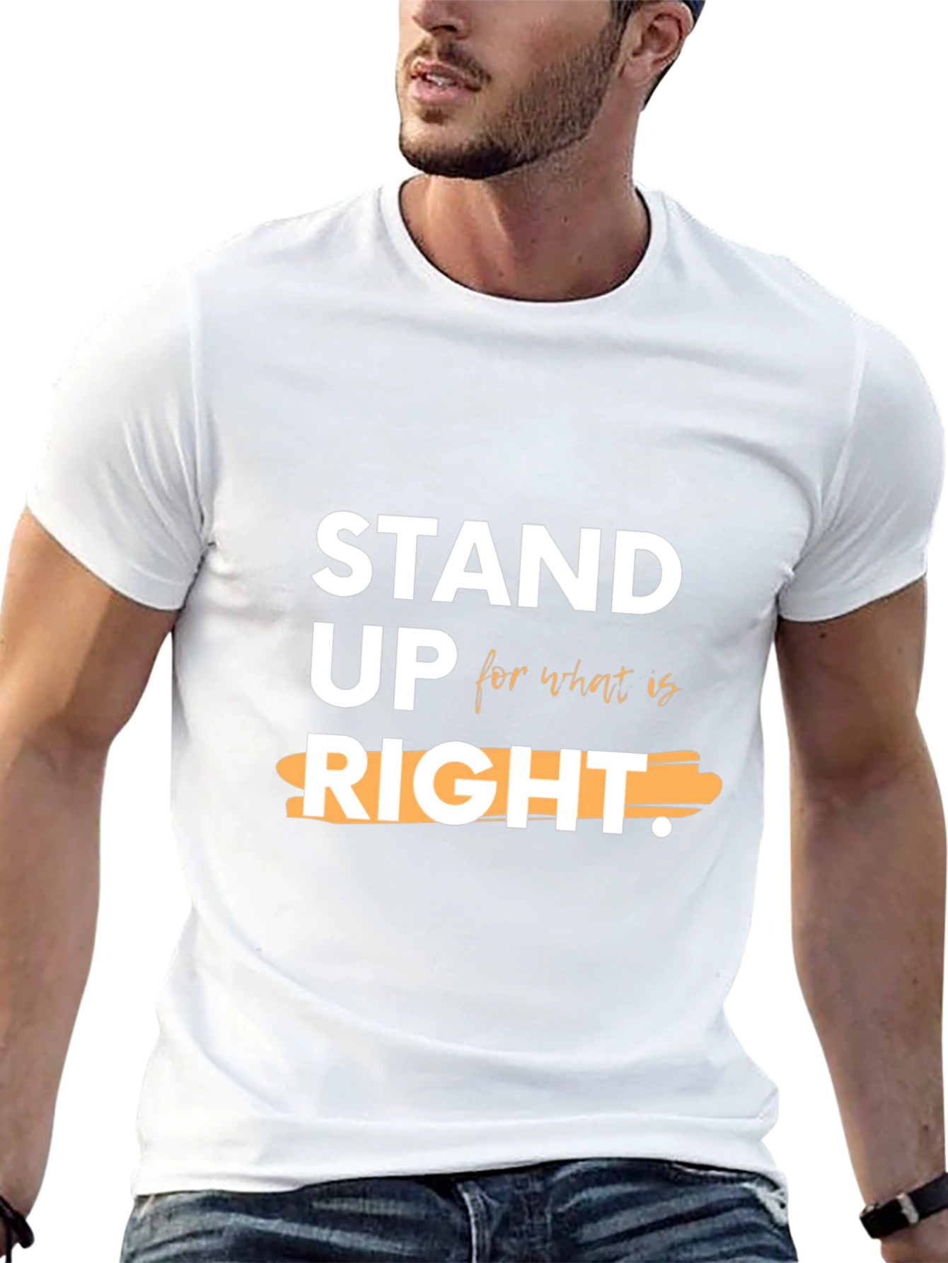 Stand Up For What Is Right Black Tee