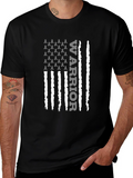 Warrior Ribbon Flag Graphic T-Shirt