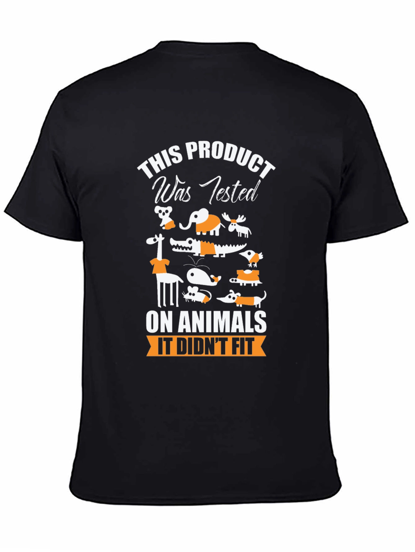 Animal Tested Humor Graphic T-Shirt