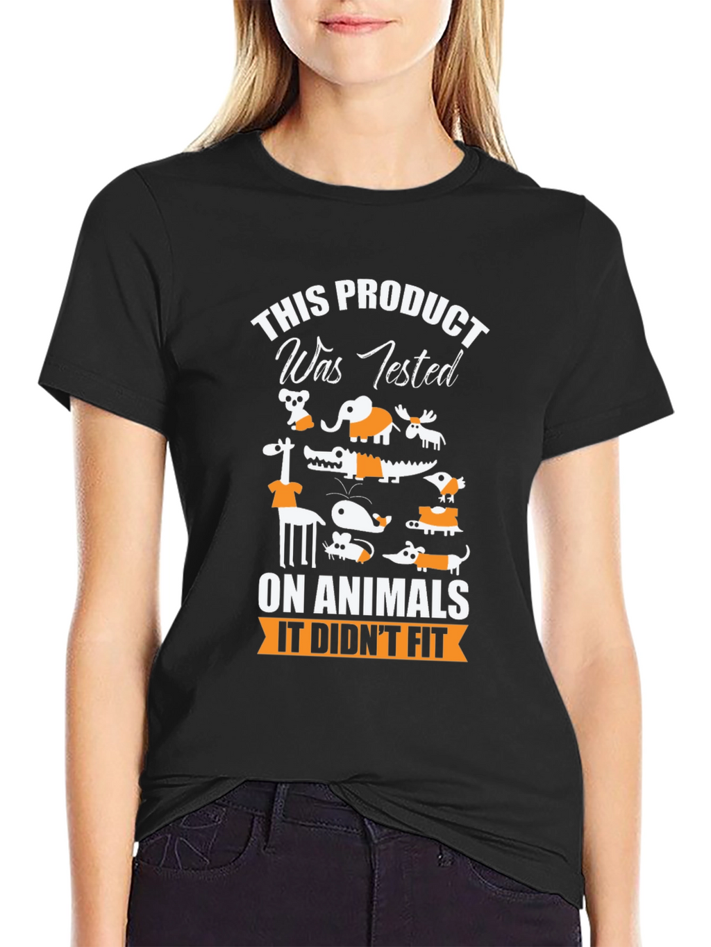 Animal Tested Humor Graphic T-Shirt