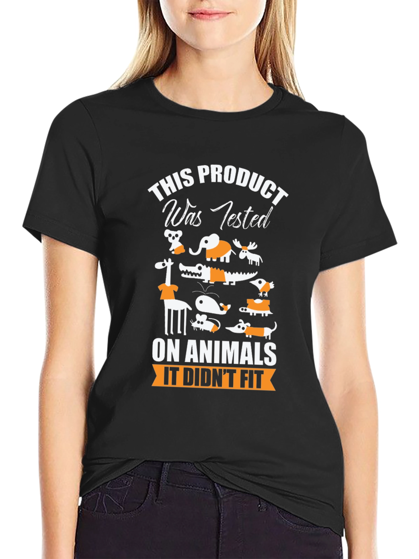 Animal Tested Humor Graphic T-Shirt