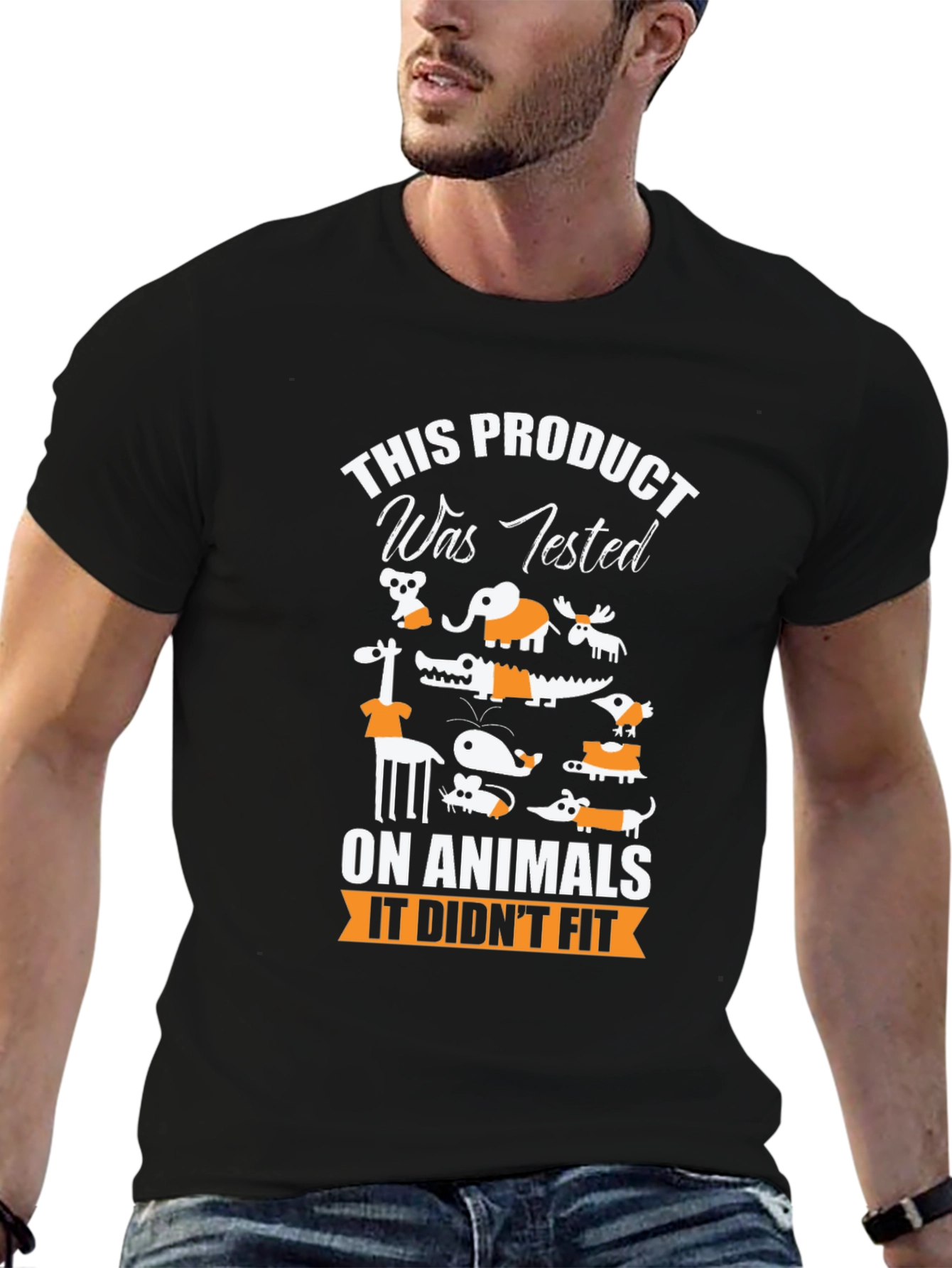 Animal Tested Humor Graphic T-Shirt
