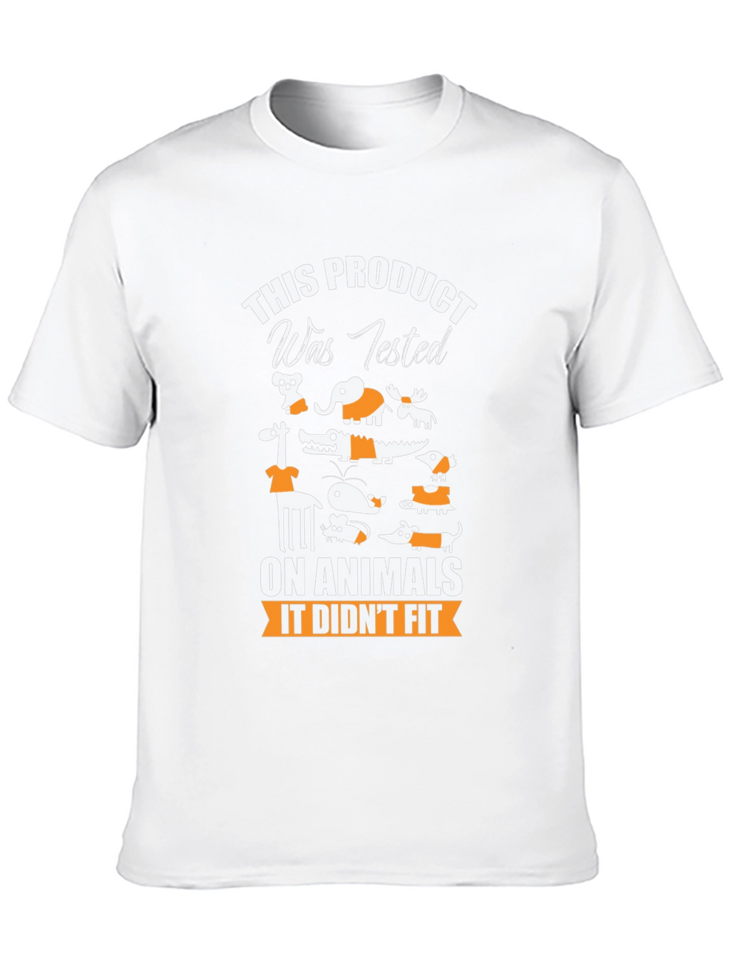 Animal Tested Humor Graphic T-Shirt