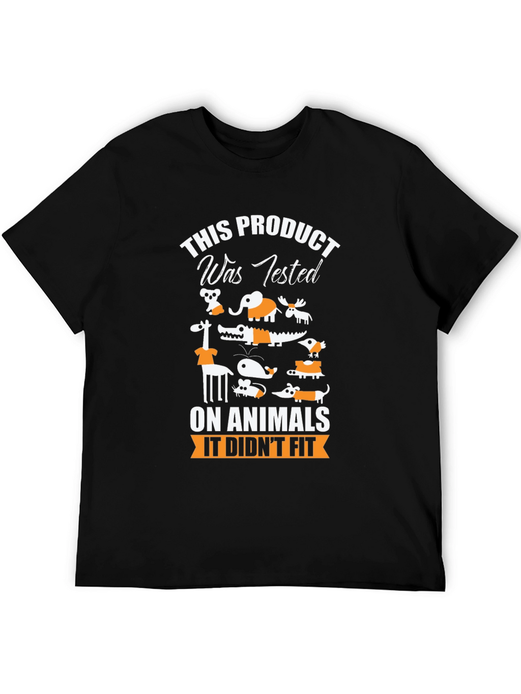 Animal Tested Humor Graphic T-Shirt