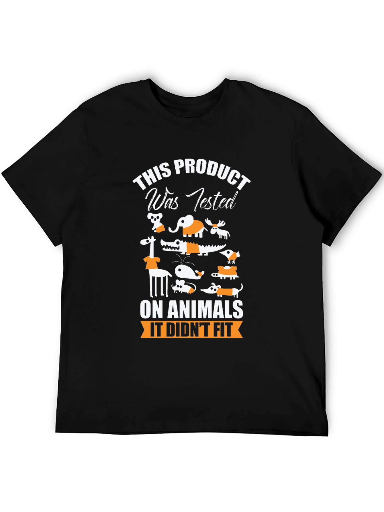 Animal Tested Humor Graphic T-Shirt