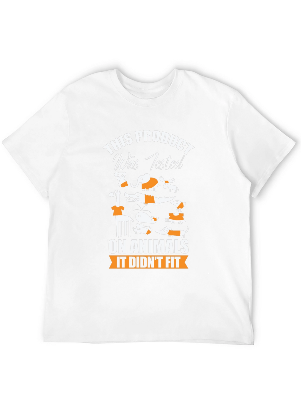 Animal Tested Humor Graphic T-Shirt