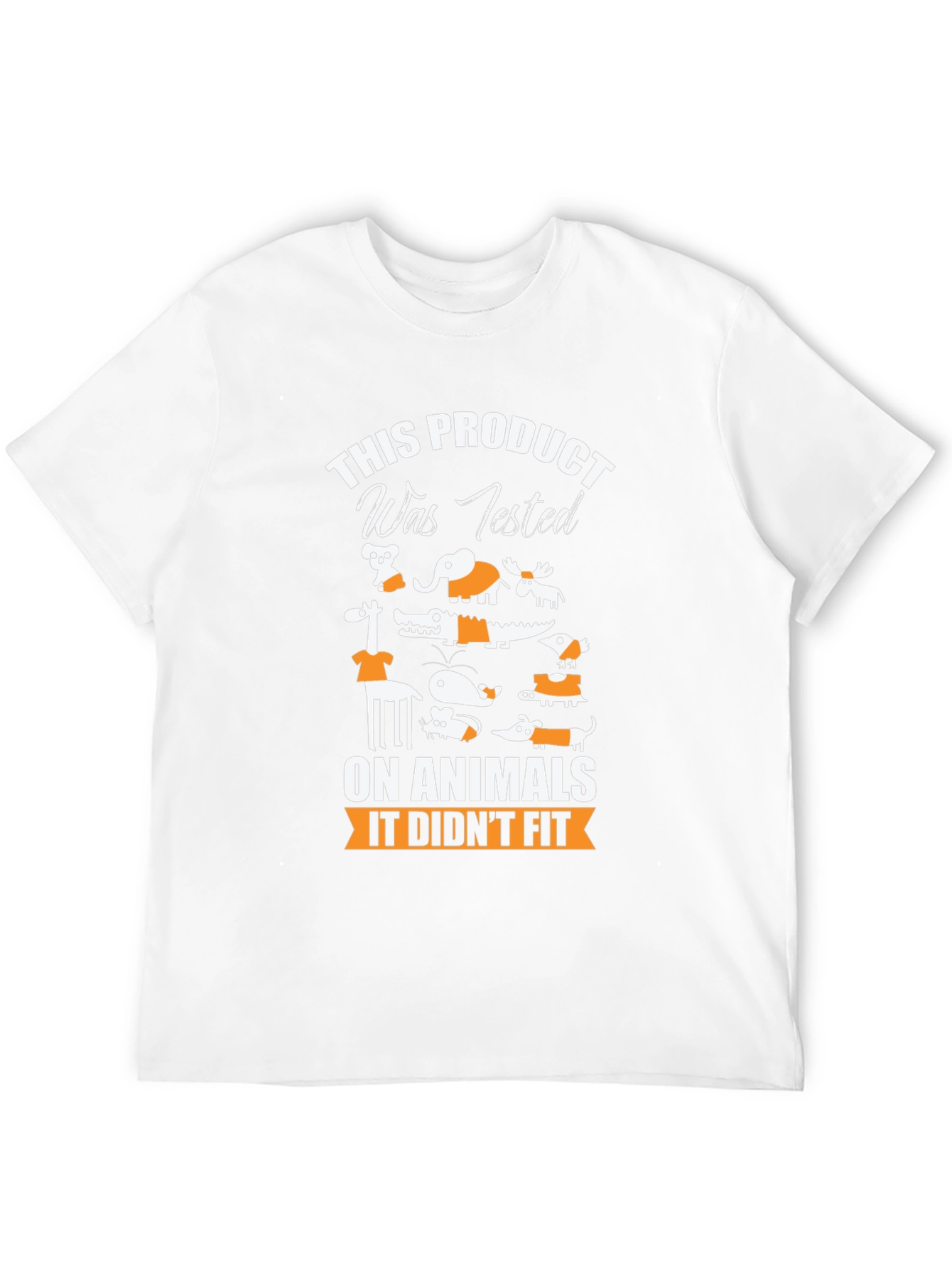 Animal Tested Humor Graphic T-Shirt
