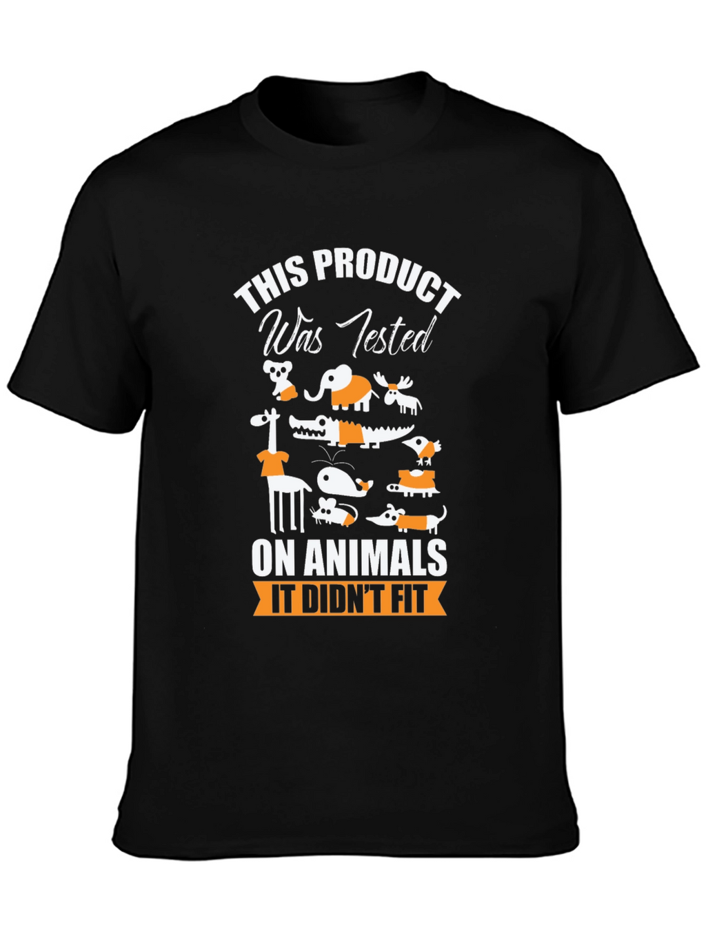 Animal Tested Humor Graphic T-Shirt