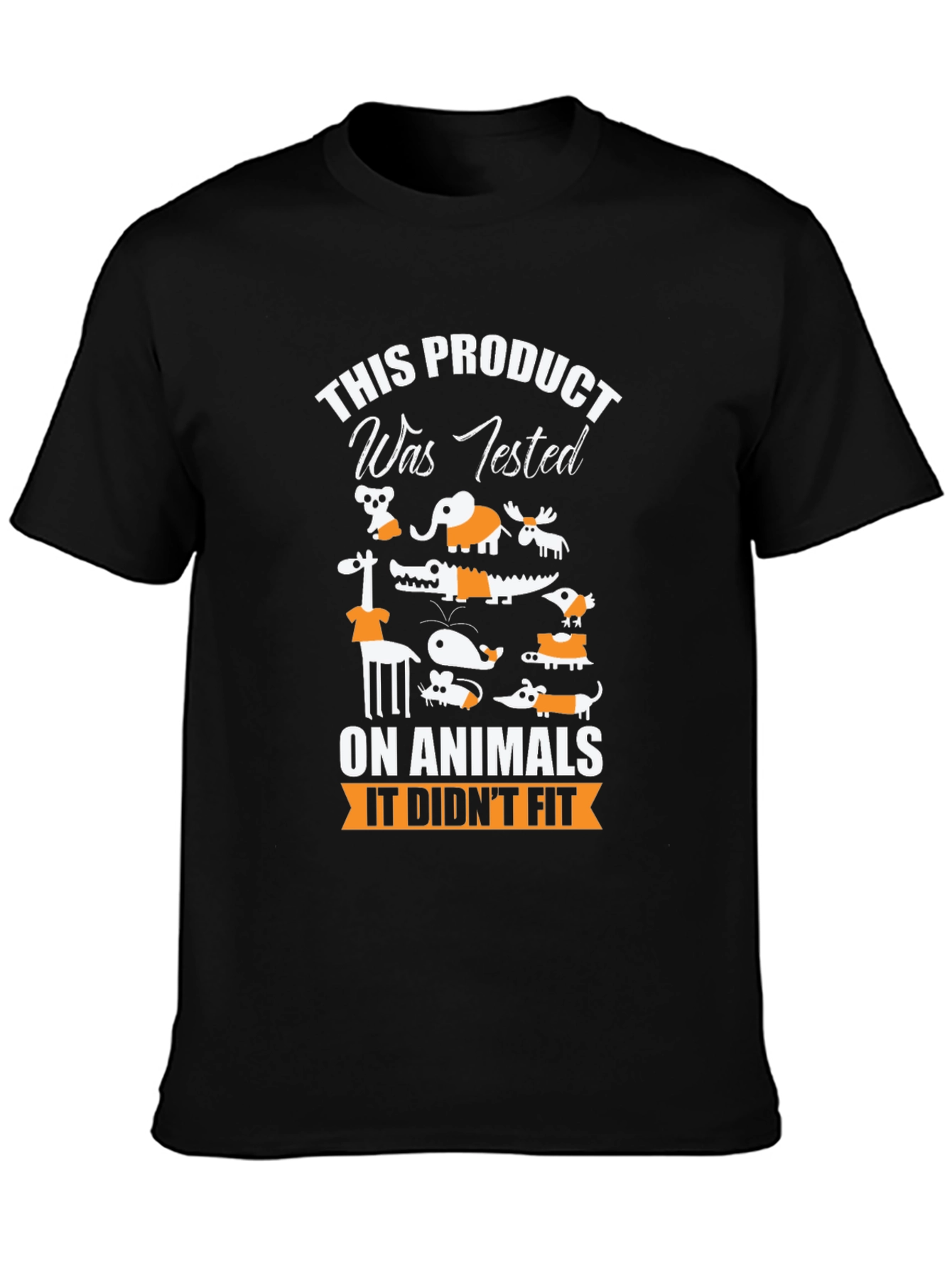 Animal Tested Humor Graphic T-Shirt