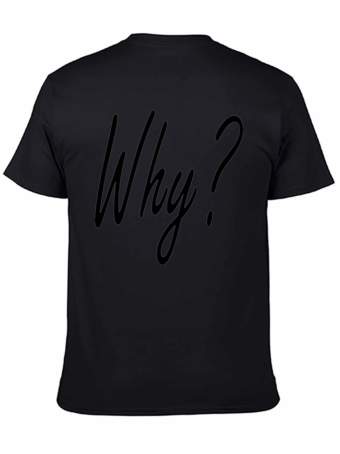 Why? Graphic T-Shirt - Mens Crew Neck Tee