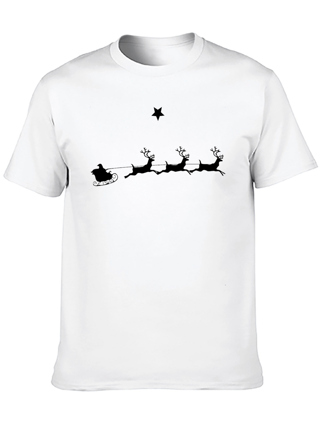 Festive Santas Sleigh Graphic Tee
