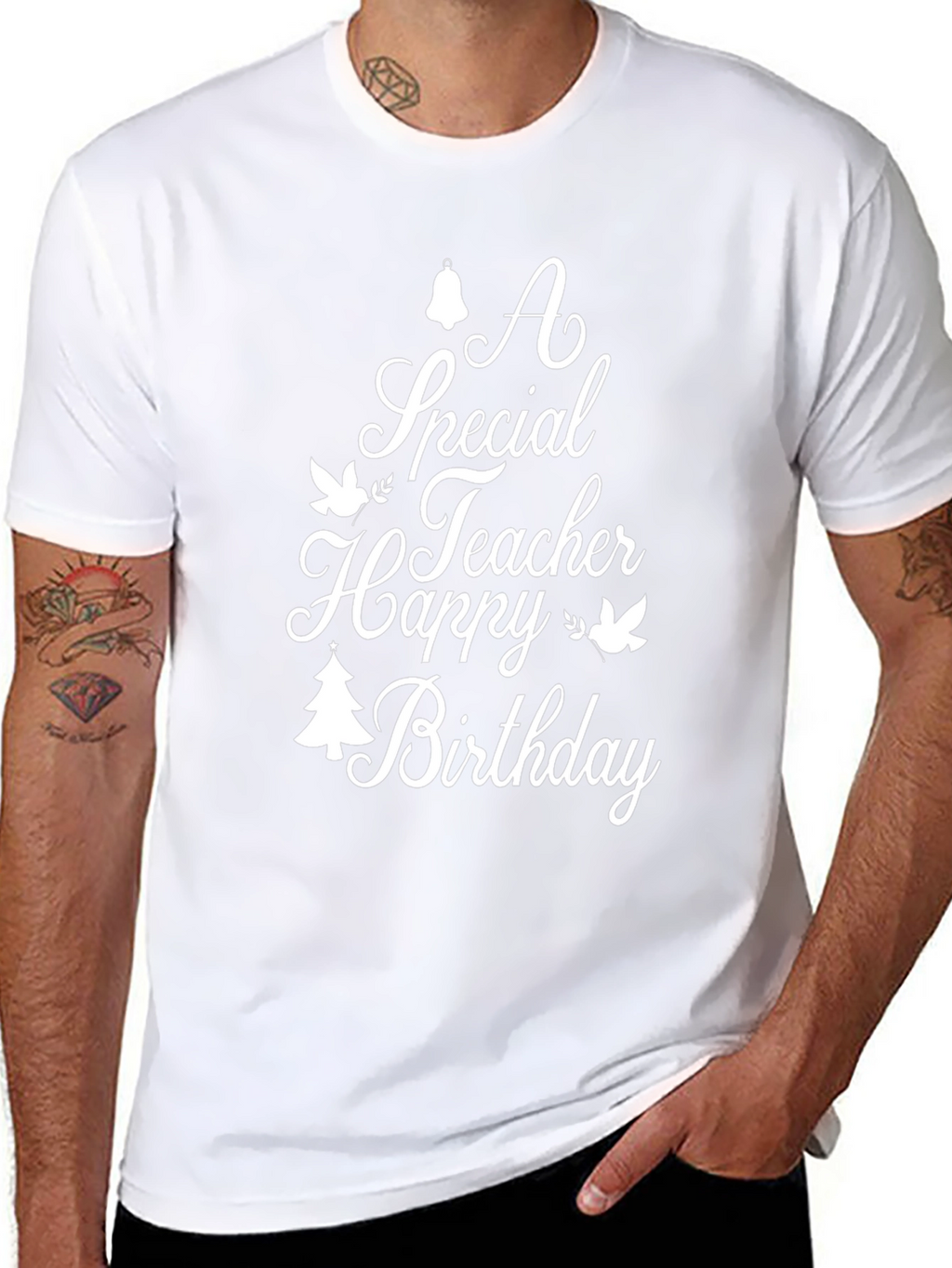 Special Teacher Birthday Black Graphic Tee