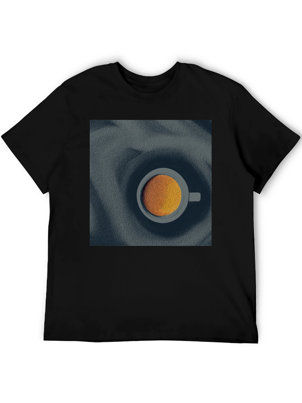 Modern Coffee Cup Graphic Tee - Unisex Black T-Shirt