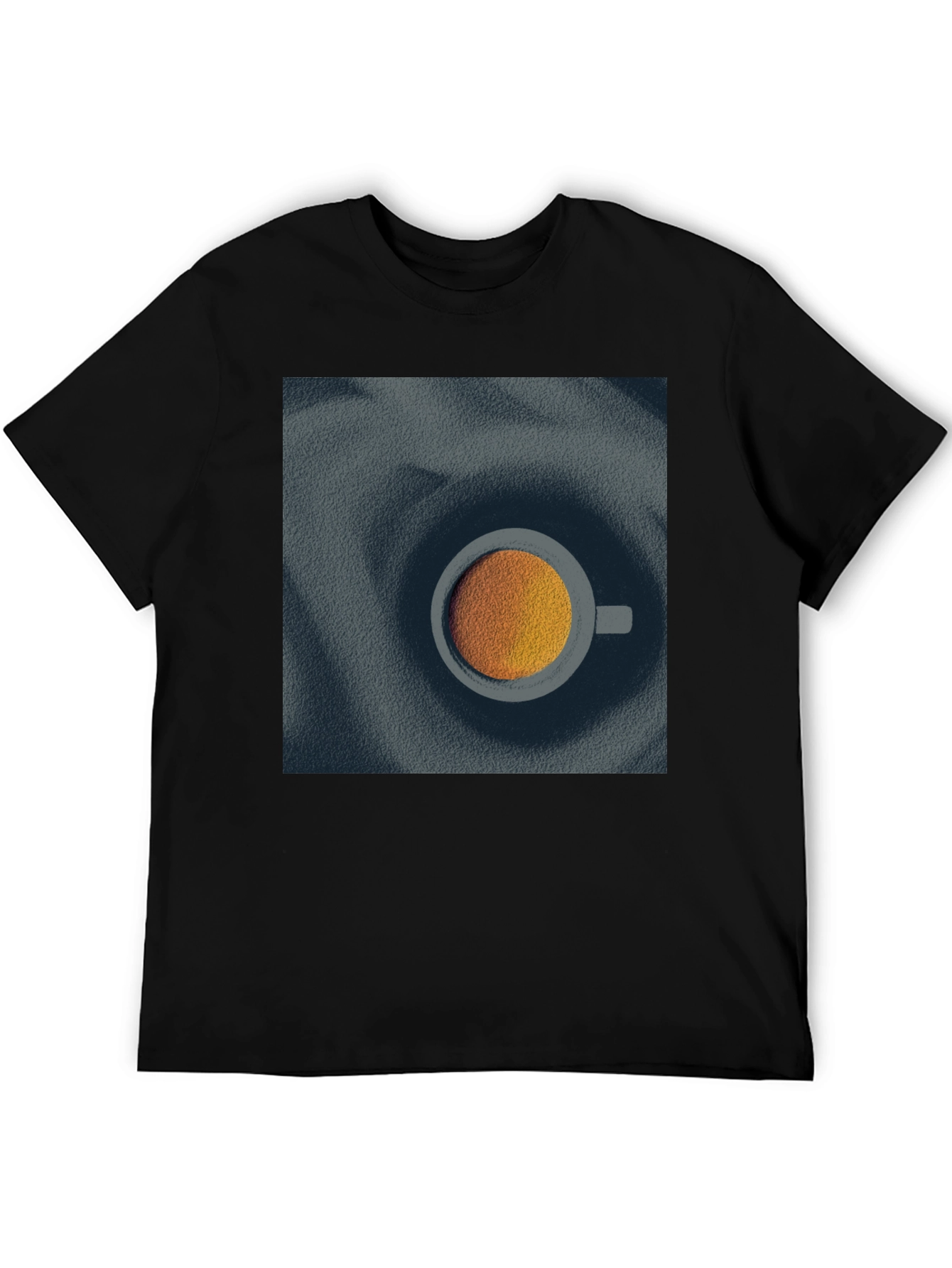 Modern Coffee Cup Graphic Tee - Unisex Black T-Shirt