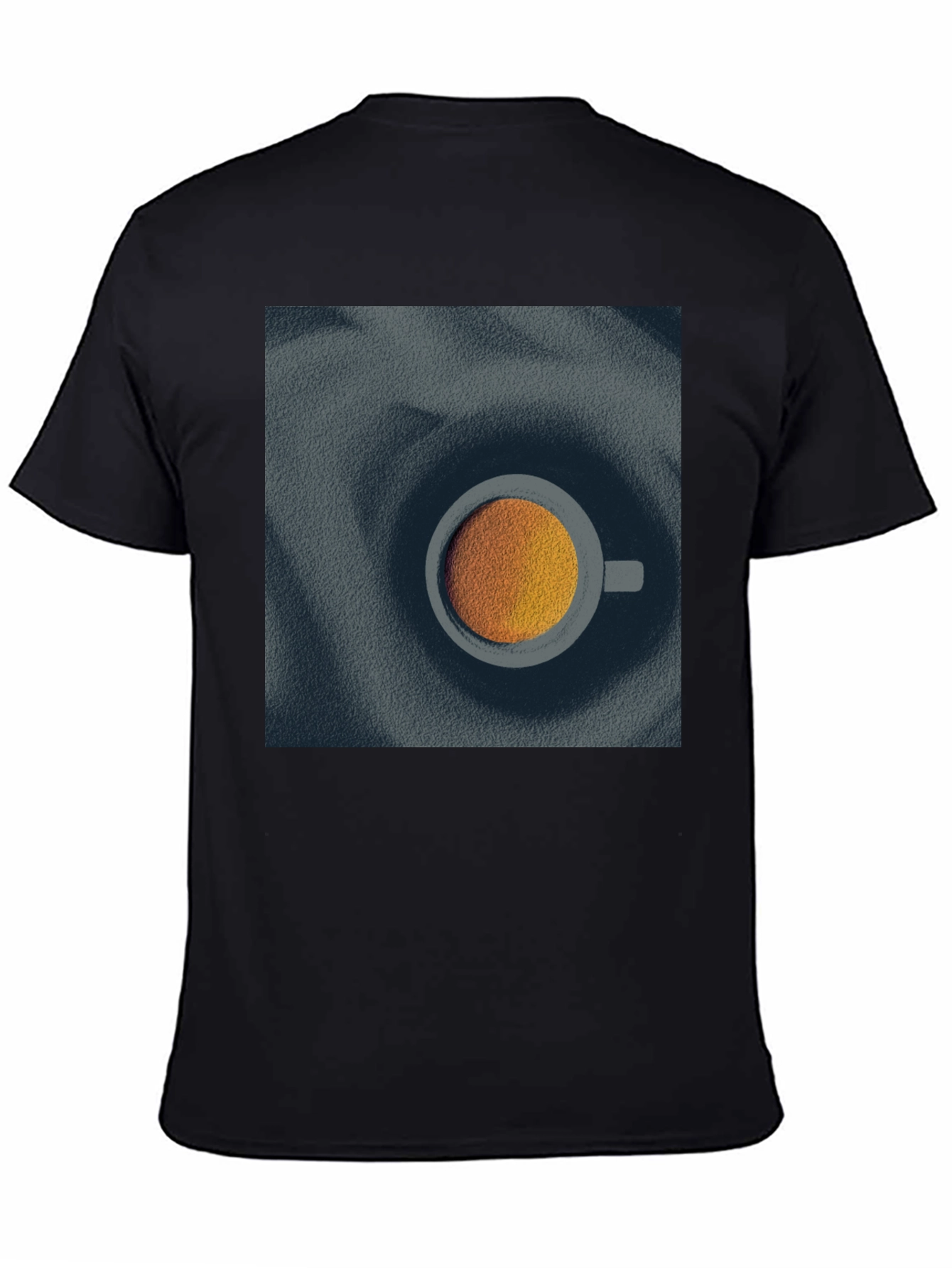 Modern Coffee Cup Graphic Tee - Unisex Black T-Shirt