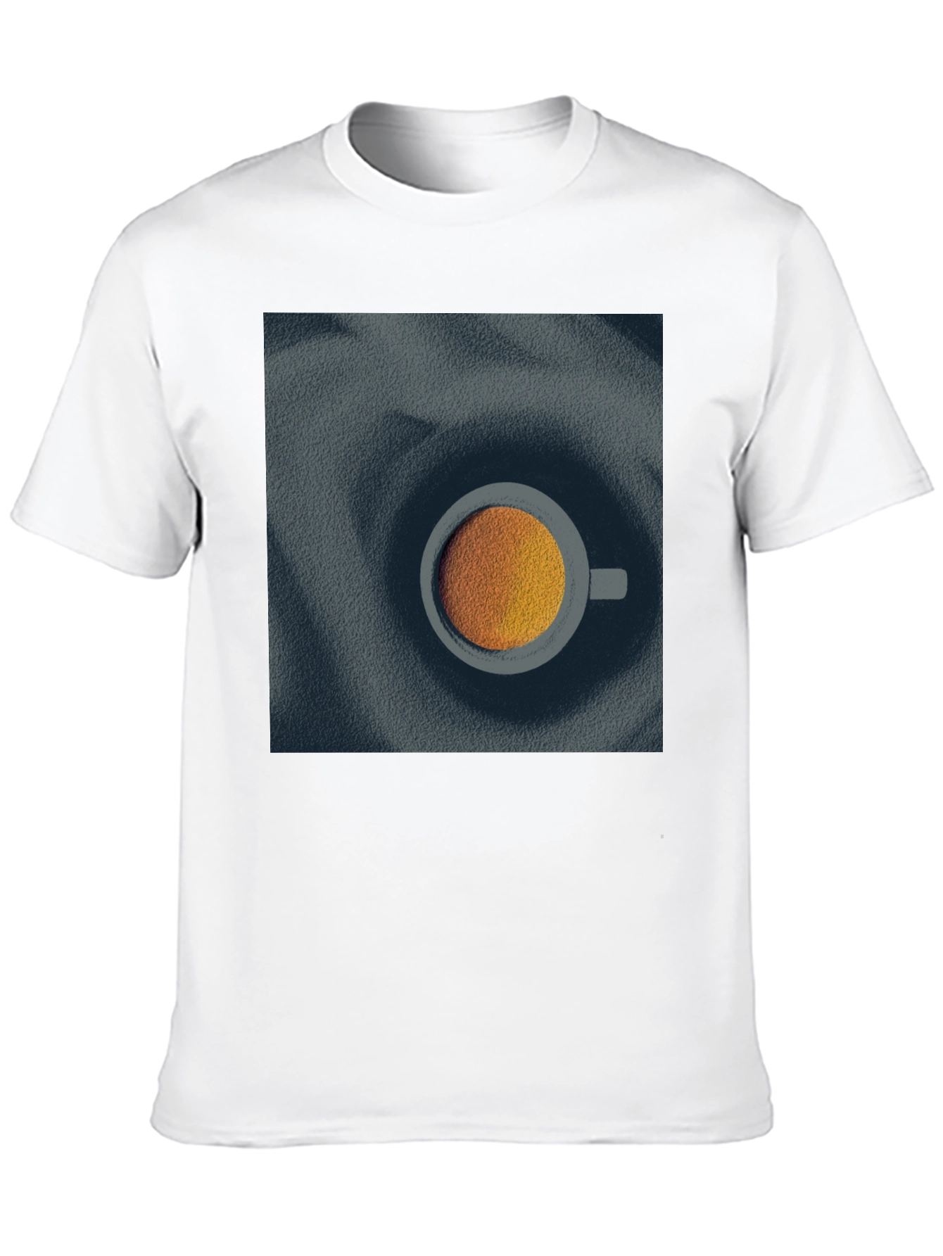 Modern Coffee Cup Graphic Tee - Unisex Black T-Shirt