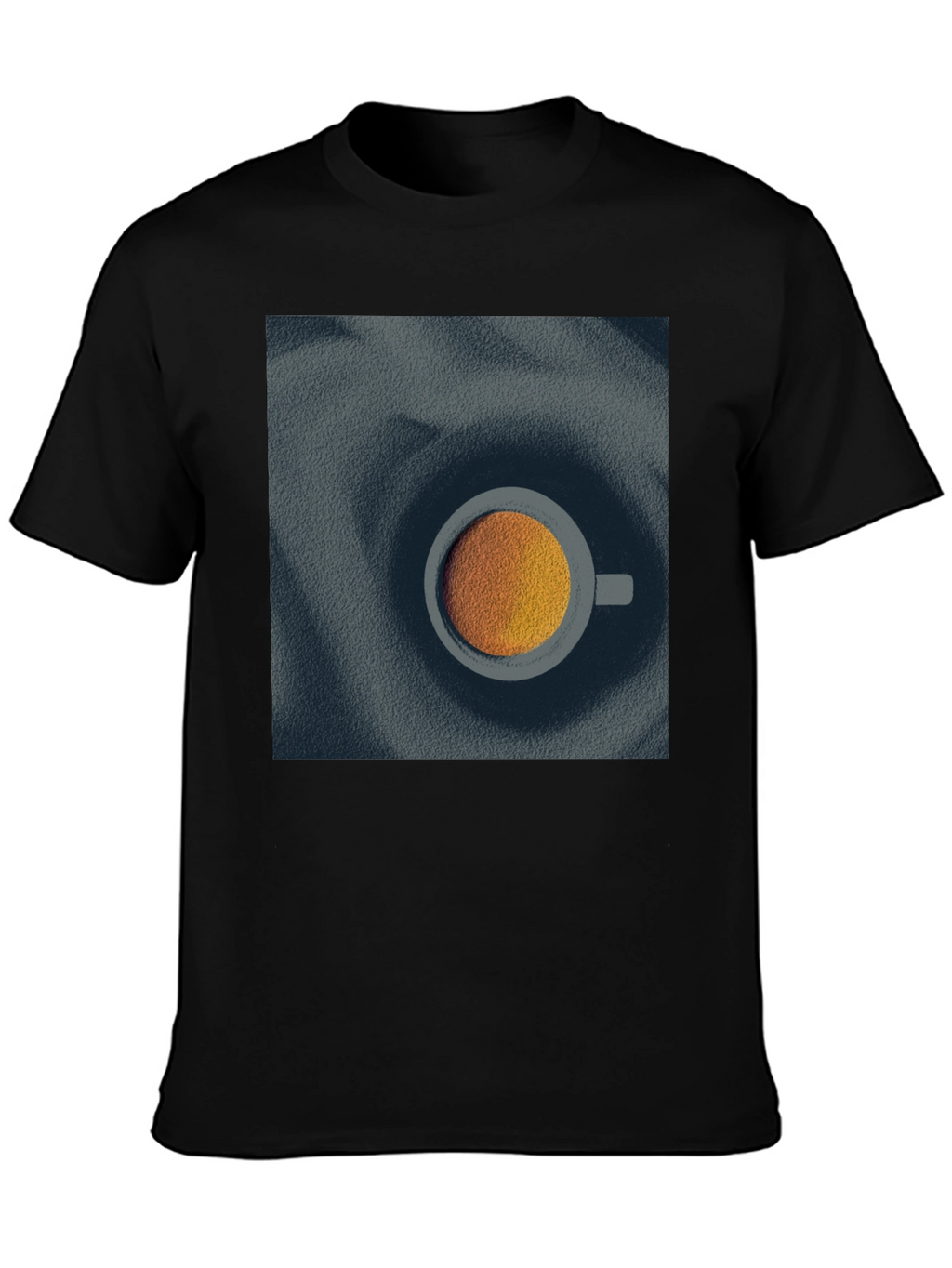 Modern Coffee Cup Graphic Tee - Unisex Black T-Shirt
