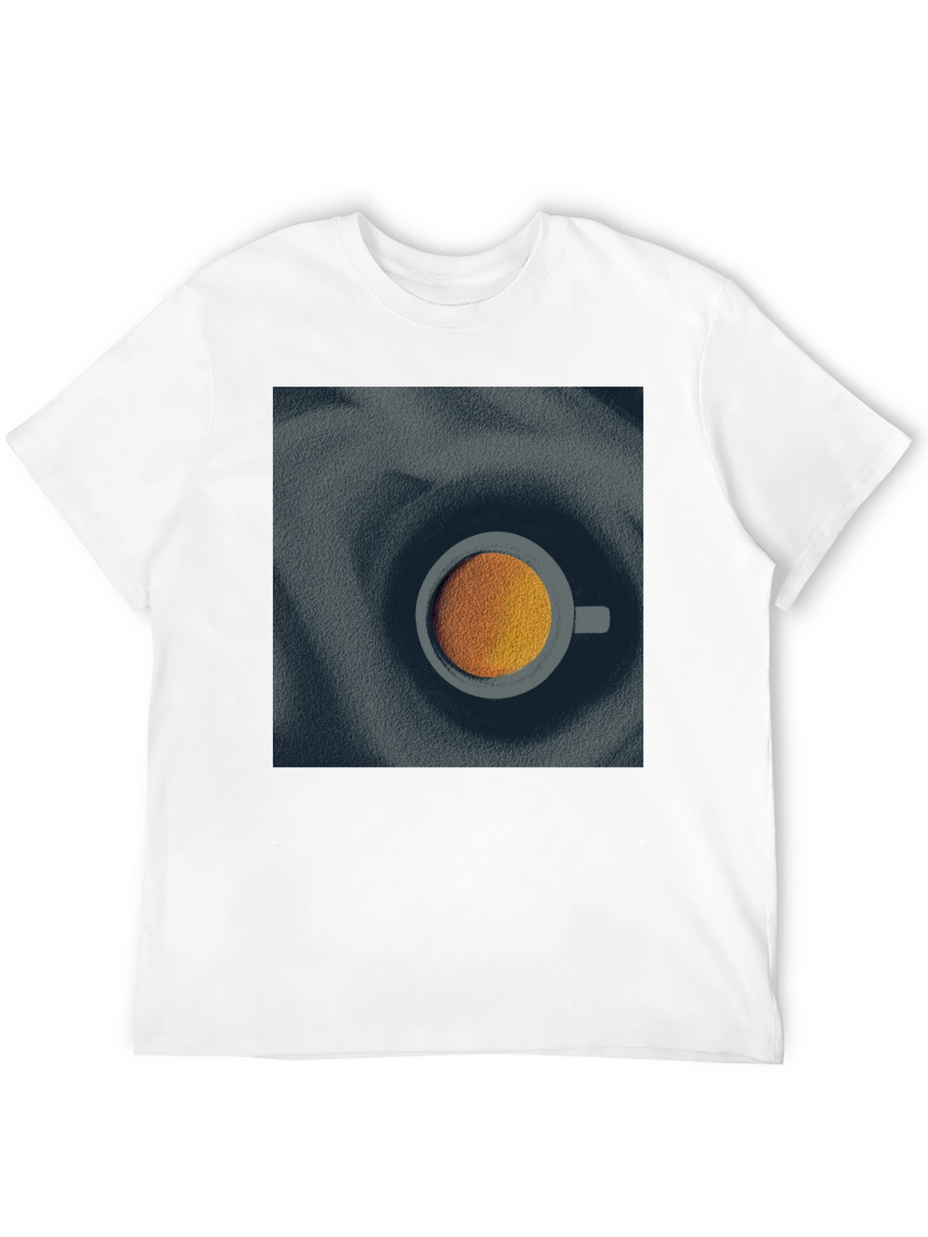 Modern Coffee Cup Graphic Tee - Unisex Black T-Shirt