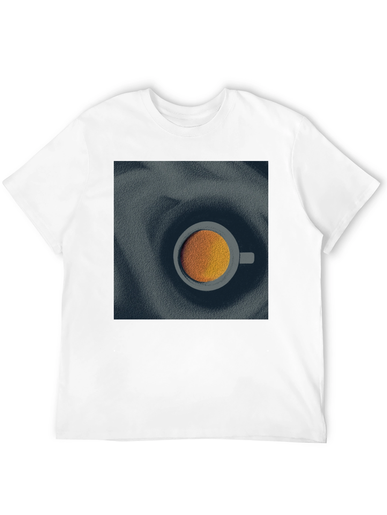 Modern Coffee Cup Graphic Tee - Unisex Black T-Shirt