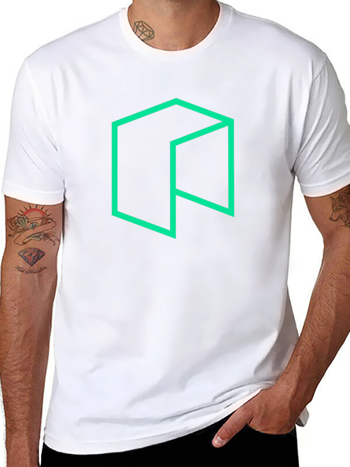NEO Cryptocurrency T-Shirt - Black Cotton Blend