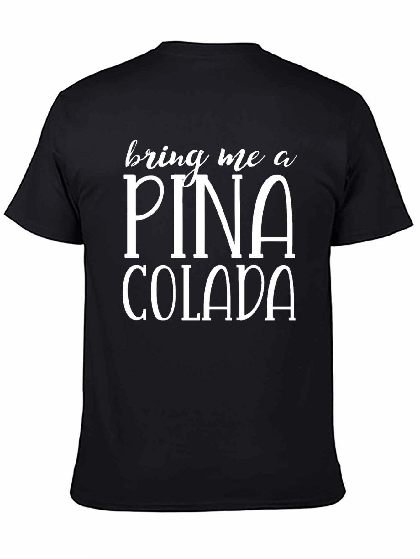 Pina Colada Black Graphic T-Shirt