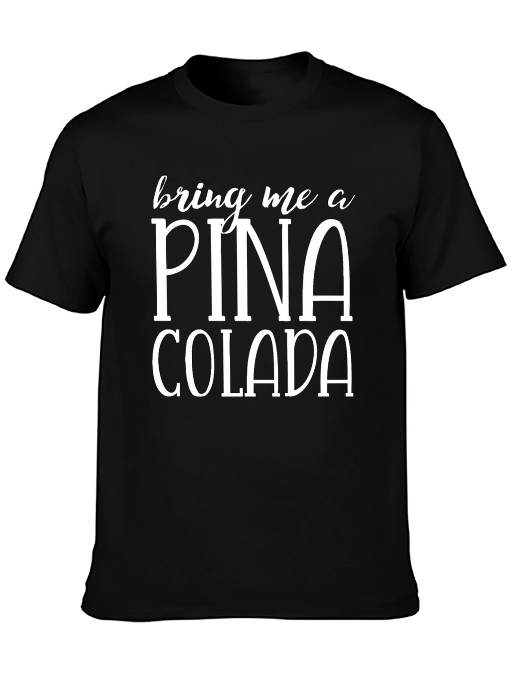 Pina Colada Black Graphic T-Shirt