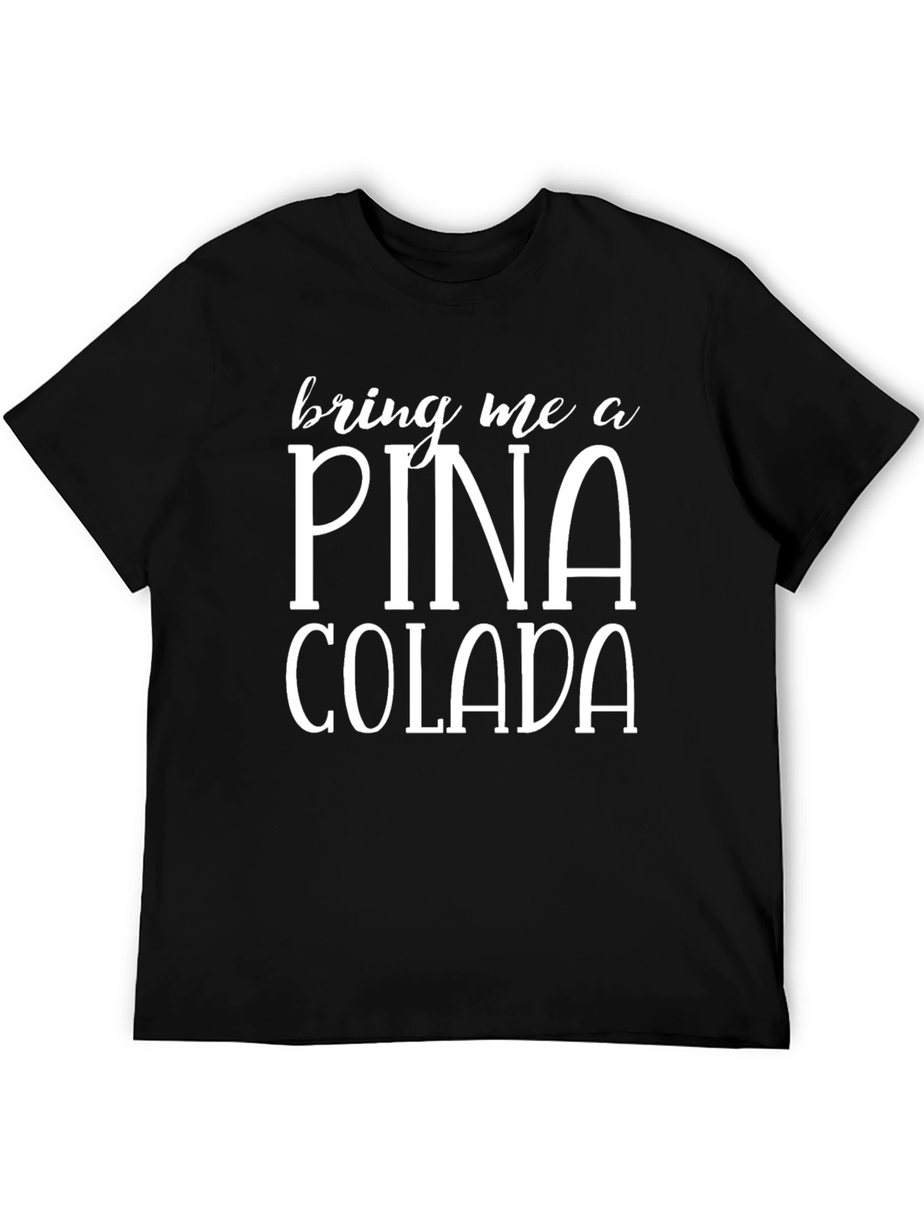 Pina Colada Black Graphic T-Shirt