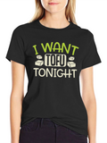 I Want Tofu Tonight T-Shirt - Funny Vegan Tee