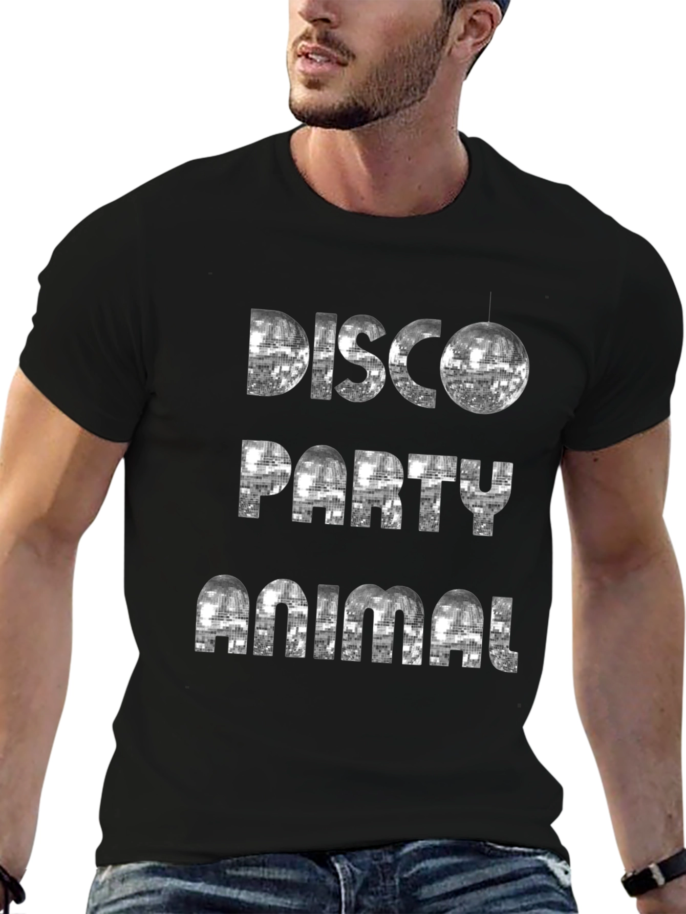 Disco Party Animal Graphic Tee