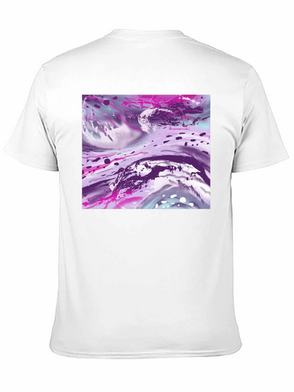 Abstract Art Print Black T-Shirt