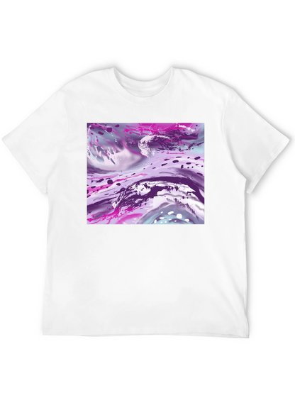 Abstract Art Print Black T-Shirt