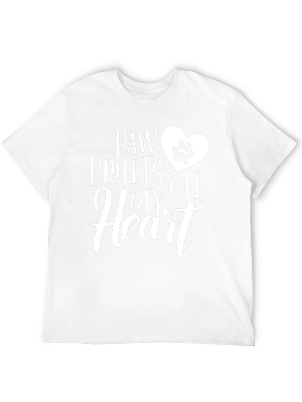 Paw Prints on My Heart Graphic T-Shirt