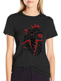 Anatomical Heart Word Art T-Shirt - Black