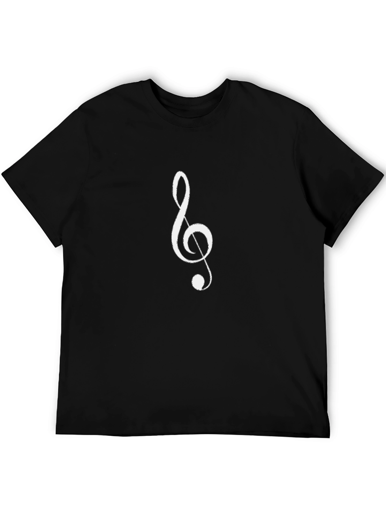 Musical Clef Graphic T-Shirt - Stylish Cotton Tee