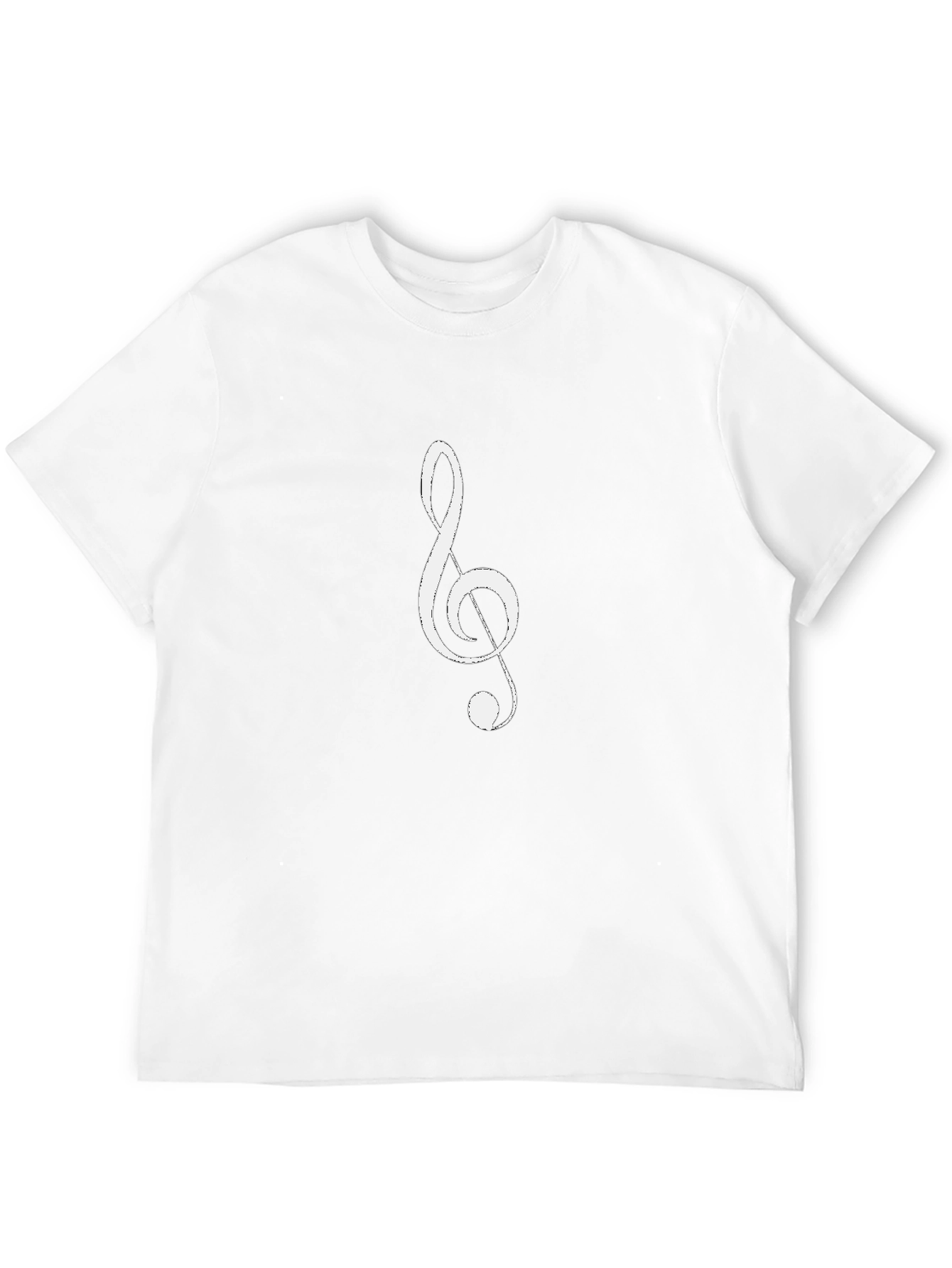 Musical Clef Graphic T-Shirt - Stylish Cotton Tee