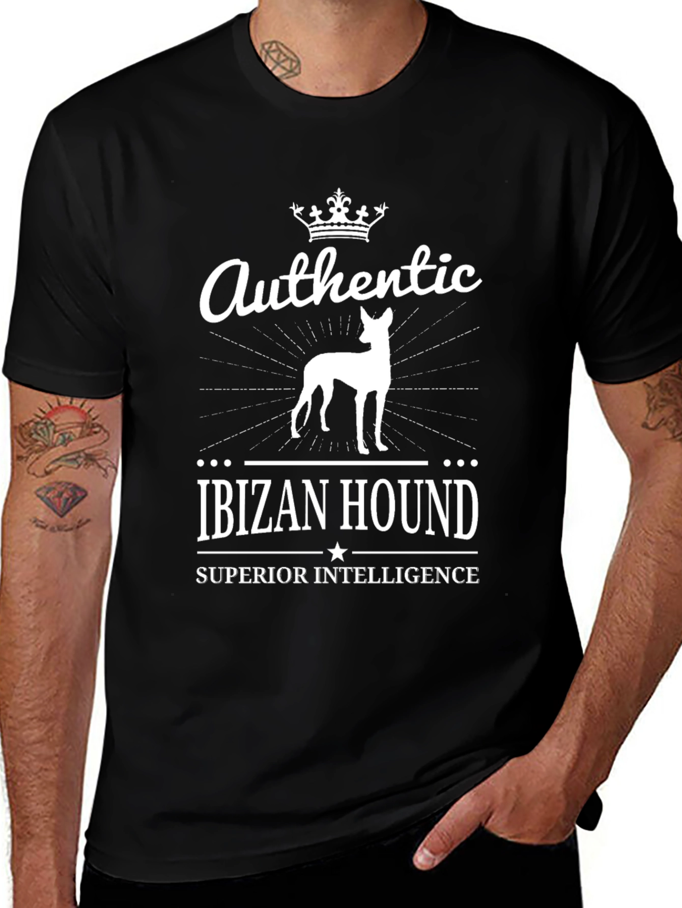 Authentic Ibizan Hound Superior Intelligence Tee