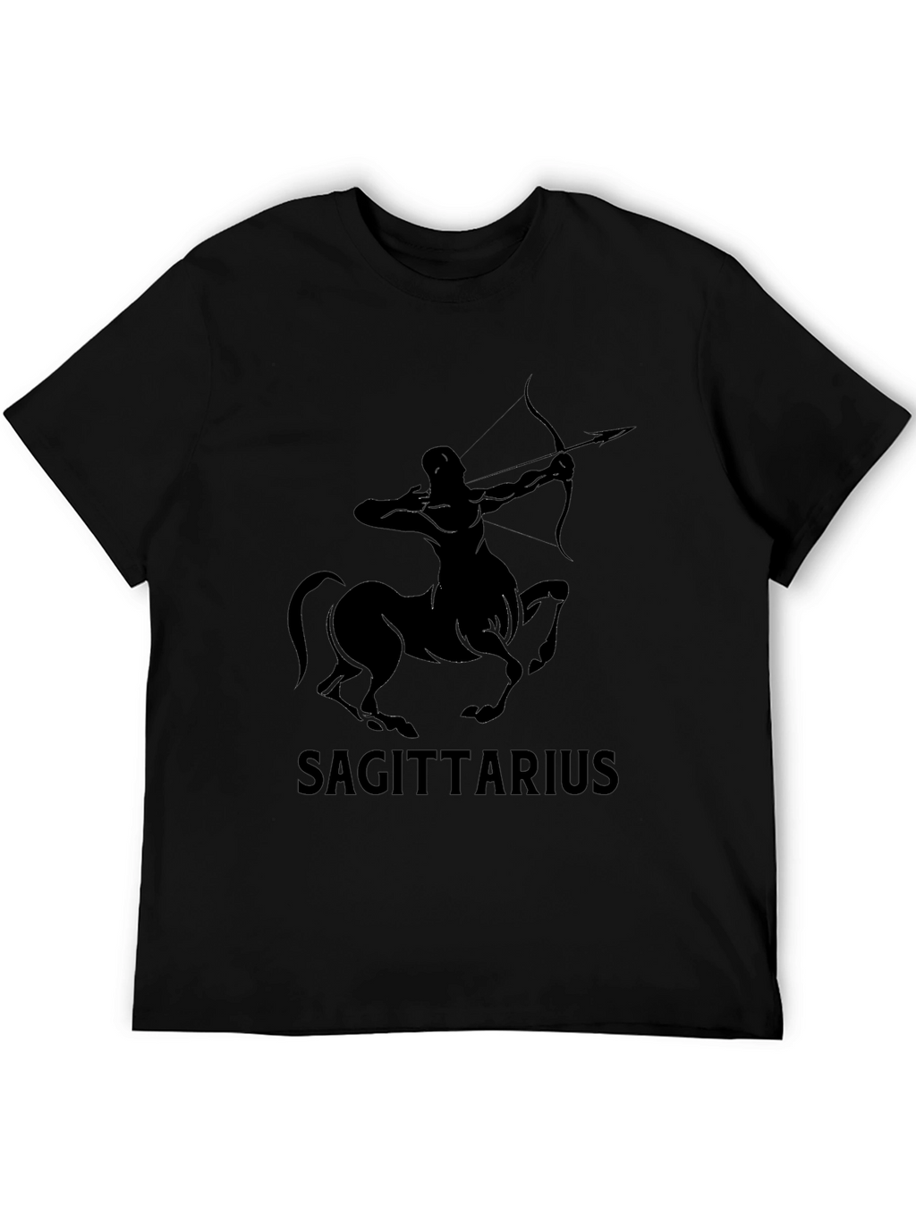 Sagittarius Zodiac Black T-Shirt